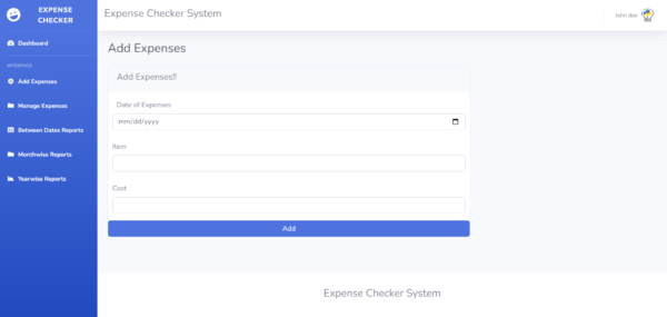 Python Flowchart For Class 11 Python Code For Expense Tracker Daily Expense Checker in Python Django - Python Django projects ...