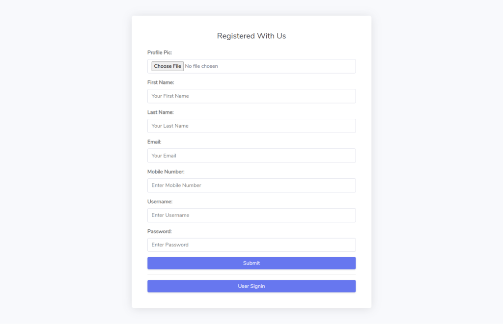 OMCRS Python Django User Signup