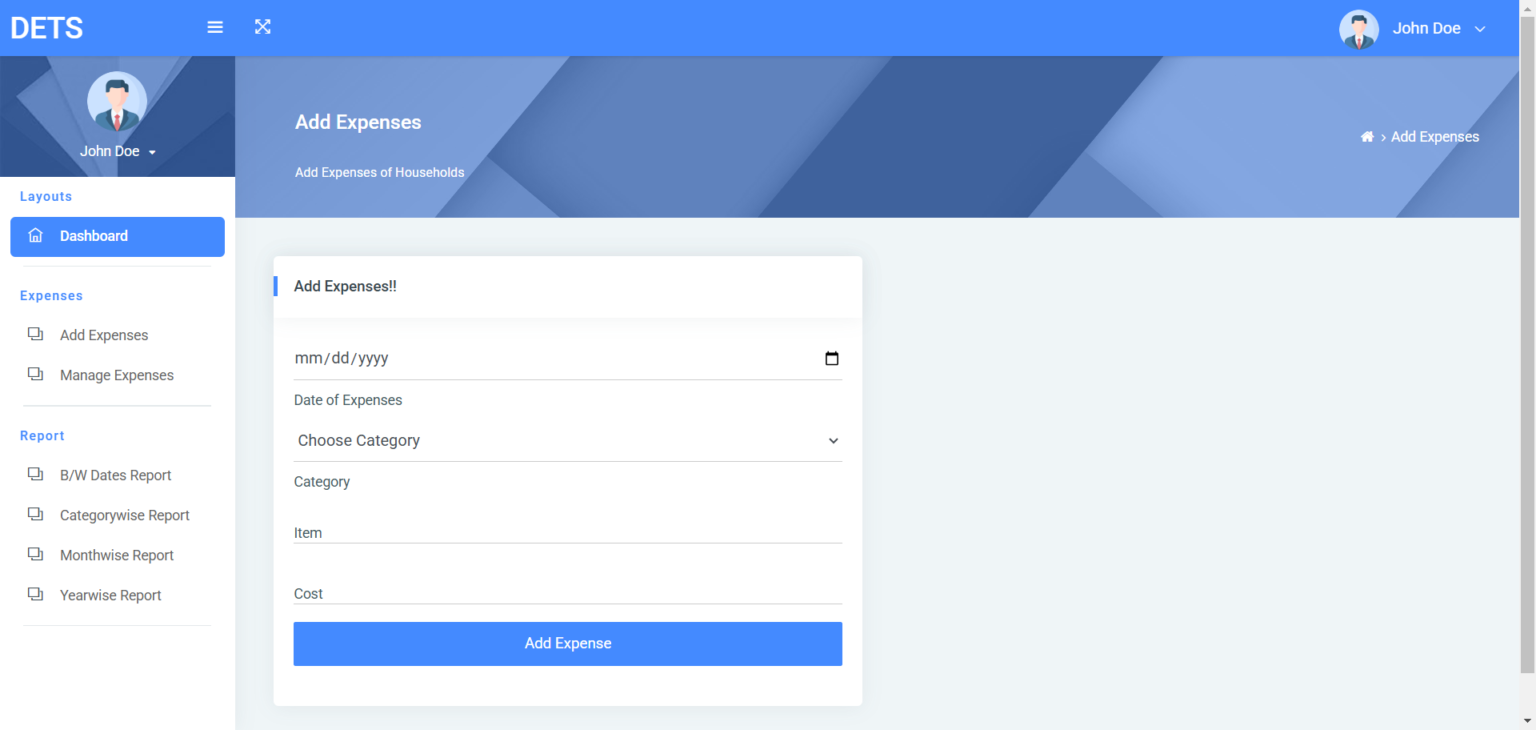 Daily Expense Tracker System Pro Version using Python Django - Python ...