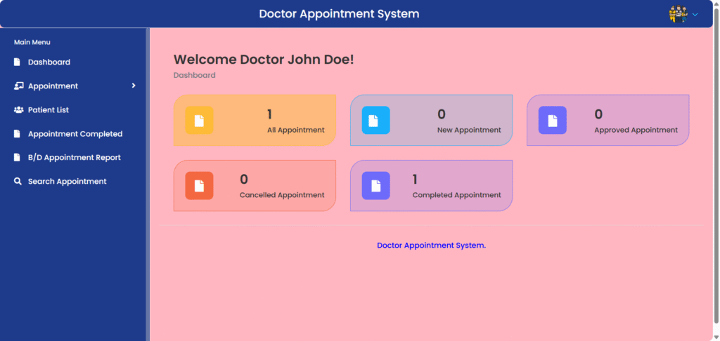 DOCAPPS Django Doctor Dashboard