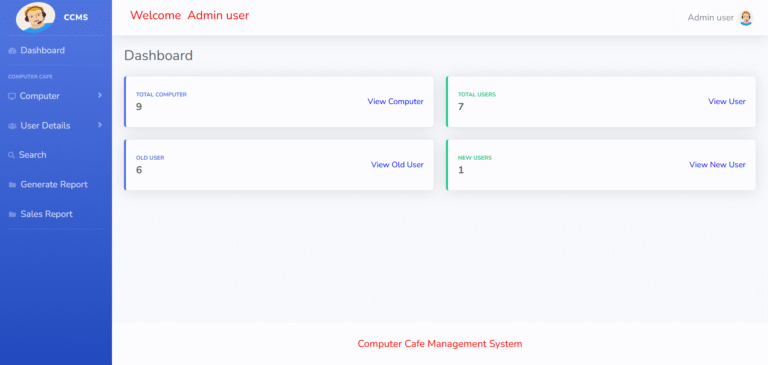 Computer Cafe Management System Project using Python Django - Python ...