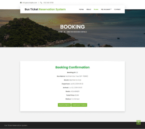 Bus Ticket Reservation System using Python Django | Bus Ticket ...
